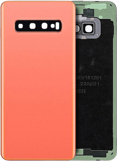 Back Cover Glass Camera Lens Samsung Galaxy S10 Service Pack Flamingo Pink