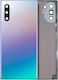 Back Cover Glass Camera Lens Samsung Galaxy Note 10 Service Pack Aura Glow Silver