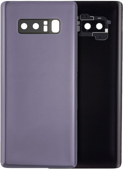 Rückseite Glas Kameraobjektiv Samsung Galaxy Note 8 Service Pack Orchidee Grau