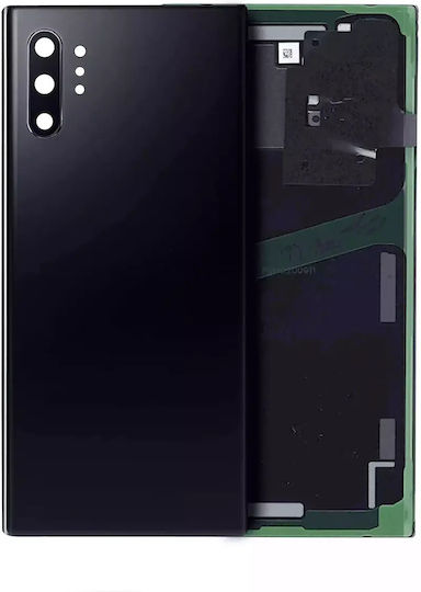 Задно Стъкло Капак Обектив Камера Samsung Galaxy Note 10 Plus 5G Сервизен Комплект Aura Черен