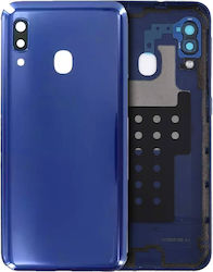 Rückseitiges Glas Kamera Linse Samsung Galaxy A20e A202 2019 Service Pack Blau Rückseitiges Glas Kamera Linse Samsung Galaxy A20e A202 2019 Service Pack Blau