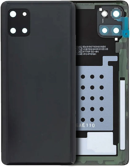 Rückseitiges Glas Kameralinse Samsung Galaxy Note 10 Lite Service Pack Aura Schwarz