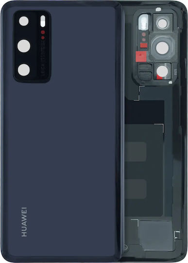 Задно Стъкло Капак Huawei P40 2020 Сервизен Пак Черен