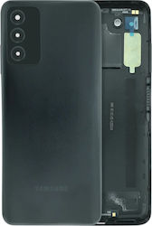 Back Cover Glass Samsung Galaxy A03s A037u 2021 Service Pack Black