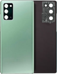Задно Стъкло С Лепило Samsung Galaxy Note 20 5G Сервизен Комплект Мистично Зелен