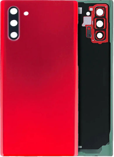 Back Cover Glass Camera Lens Samsung Galaxy Note 10 Service Pack Aura Red