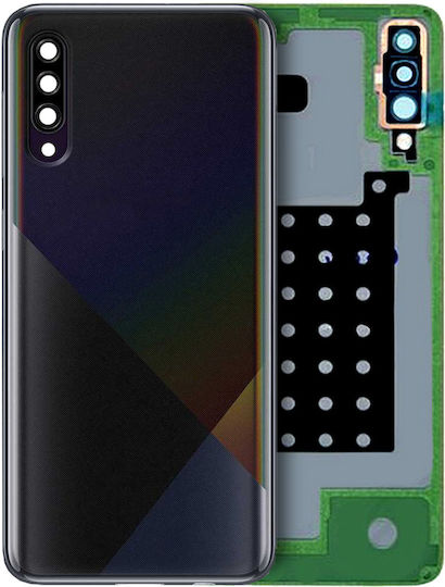 Задно Стъкло Капак Обектив Камера Samsung Galaxy A30s A307 2019 Сервизен Комплект Черен