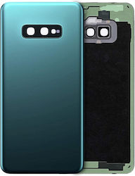 Sticlă Capac Spate Lentilă Cameră Samsung Galaxy S10e Fără Logo Aftermarket Plus Prism Verde Sticlă Capac Spate Lentilă Cameră Samsung Galaxy S10e Fără Logo Aftermarket Plus Prism Verde