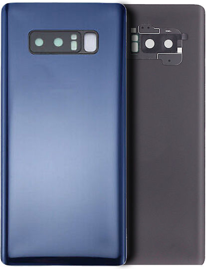 Rückseitiges Glas Ohne Kameraobjektiv Samsung Galaxy Note 8 Kein Logo Aftermarket Plus Deepsea Blau