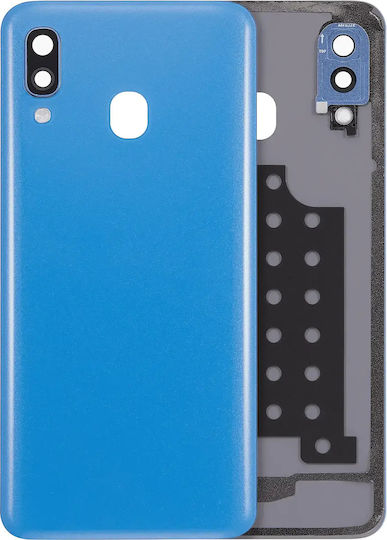 Sticlă Capac Spate Lentilă Cameră Compatibil Samsung Galaxy A40 A405 2019 Aftermarket Plus Albastru