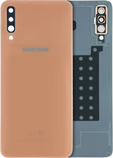 Capac Spate Lentilă Cameră Samsung Galaxy A70 A705 2019 Pachet Service Portocaliu