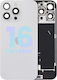 Back Glass W Magsafe Magnet Und Nfc Und Taschenlampe Flex Für iPhone 17 Pro Max Service Pack Weiß Titanium