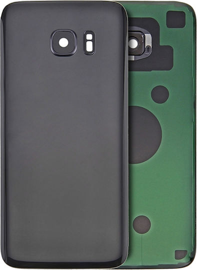 Задно Стъкло Капак Обектив Камера Samsung Galaxy S7 Edge Сервизен Комплект Черен