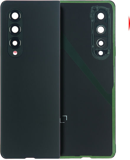 Back Cover Glass Camera Lens Samsung Galaxy Z Fold 3 Service Pack Phantom Green