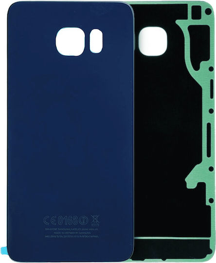 Задно Стъкло Капак Samsung Galaxy S6 Edge Сервизен Пакет Черен Сапфир