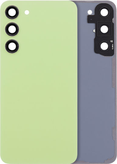 Back Cover Glass Camera Lens Samsung Galaxy S23 Plus 5g No Logo Aftermarket Plus Lime