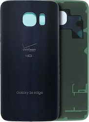 Rückseite Glas Samsung Galaxy S6 Edge Verizon Logo Service Pack Schwarz Saphir Rückseite Glas Samsung Galaxy S6 Edge Verizon Logo Service Pack Schwarz Saphir