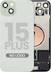 Back Glass W Magsafe Magnet Iphone 15 Plus No Logo Aftermarket Green