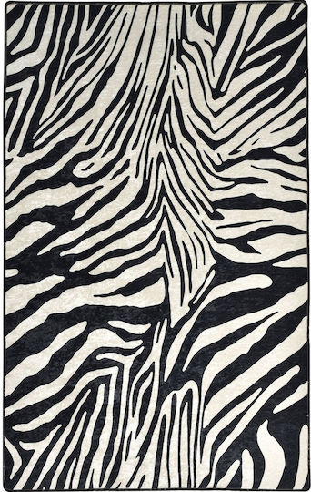 Conceptum Hypnose Zebra Living Room Rug Rectangular Black-White 100x300cm