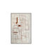 Rota Decorative Framed Painting 80x120x4cm Canvas Grey Oak Wood 1pc