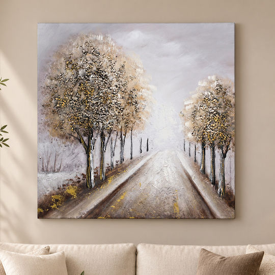 Wall Canvas Painting Handmade Oil Painting 70x70 Embossed Keskor 82595