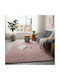 SpitiBazaar Non-Slip Rectangular Furry Pink Rug 120x180cm