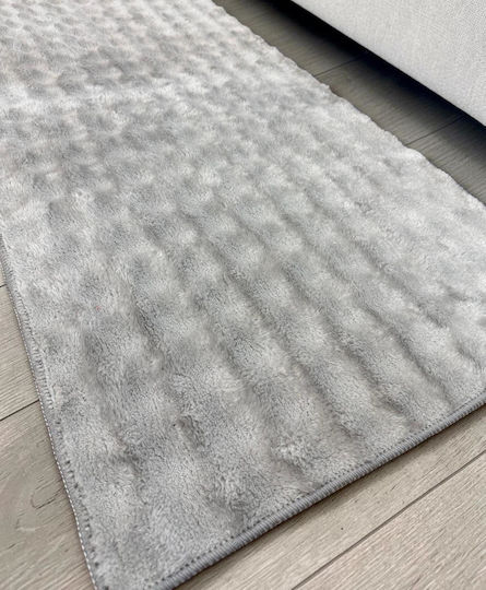 Linea Home Αντιολισθητικό Χαλί Ορθογώνιο Γούνινο Ασημι 200x250cm