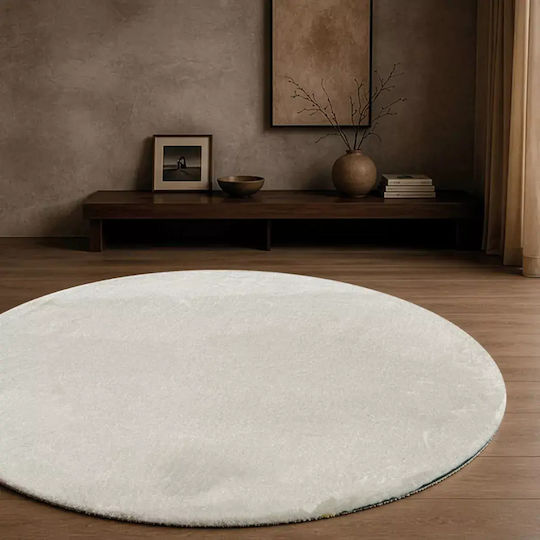 Teoran Mellow 01 Χαλί Στρογγυλό Ivory Φ120cm