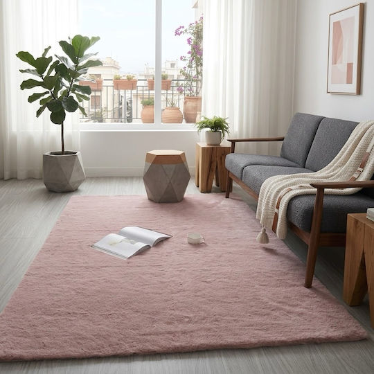 SpitiBazaar Covor Antiderapant Rectangular Din Blană Culoare Măr Stricat 180x280cm