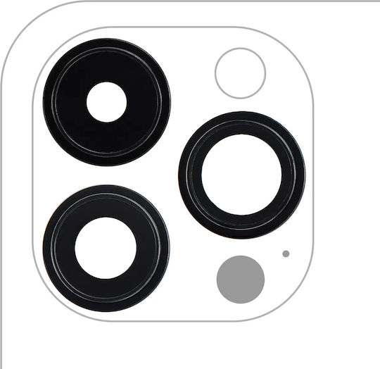 Back Kameraobjektivhalterung & Rahmen iPhone 14 Pro 14 Pro Max 3-teilige Set Aftermarket Plus Space Schwarz