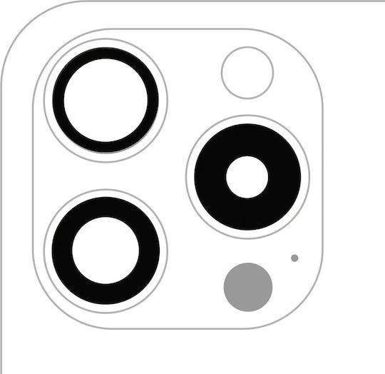 Back Camera Lens Glass Only Adhesive Iphone 15 Pro 3 Piece Set Aftermarket Plus