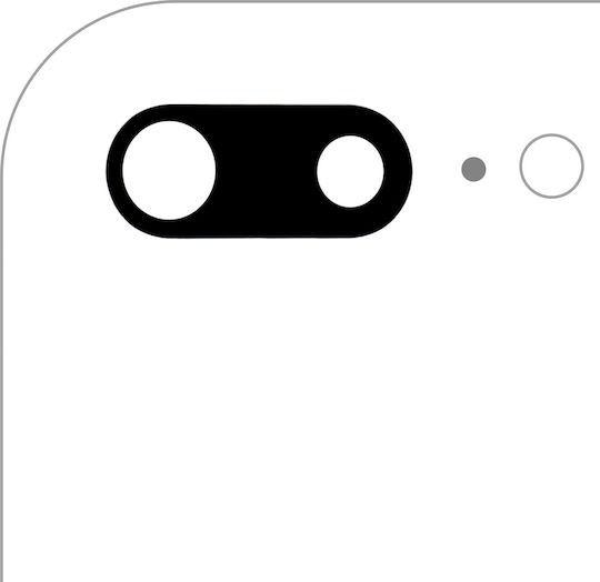 Back Camera Lens Adhesive Glass Only Iphone 7 Plus 8 Plus Aftermarket Plus 10 Pack