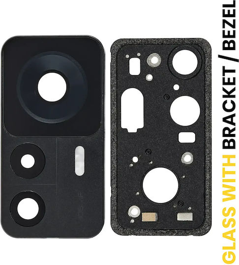Back Camera Lens Bracket Bezel Fo Xiaomi 12t 2 Piece Set Black