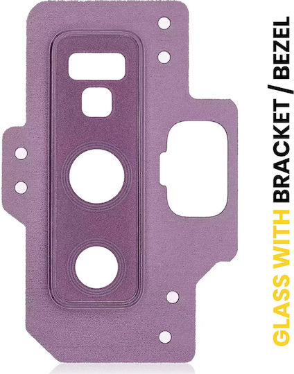Back Camera Lens Bracket Bezel Samsung Galaxy Note 9 Lavender Purple