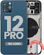 Back Housing W Small Parts Iphone 12 Pro Eu Global Version Aftermarket Plus Pacific Blue