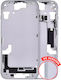 Mid-frame Housing W Small Parts Iphone 15 Us Version Aftermarket Plus Blue