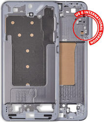 Mid-frame Housing Samsung Galaxy S25 Plus 5g Us & International Version Silver Shadow