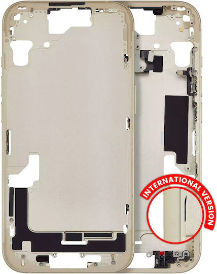 Mid-frame Housing W Small Parts Iphone 15 Eu Global Version Aftermarket Plus Yellow