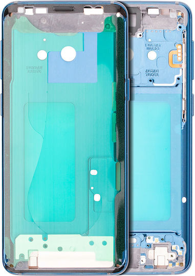 Mid-frame Housing Samsung Galaxy S9 Smallparts Coral Blue Frame