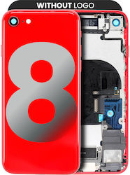 Back Housing Kleine Komponenten Vorinstalliert Iphone 8 Kein Logo Aftermarket Plus Rote