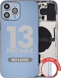 Carcasa Spate Cu Piese Mici Pentru Iphone 13 Pro Max Versiune Globală Eu Aftermarket Plus Albastru Sierra