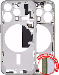 Mid-frame Housing W Small Parts Iphone 15 Pro Eu Global Version Aftermarket Plus Natural Titanium