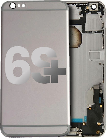 Back Housing W Small Parts Iphone 6s No Logo Aftermarket Plus Silver