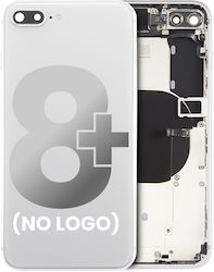 Back Housing Small Components Pre-installed Iphone 8 Plus No Logo Aftermarket Plus Silver Back Housing Small Components Pre-installed Iphone 8 Plus No Logo Aftermarket Plus Silver