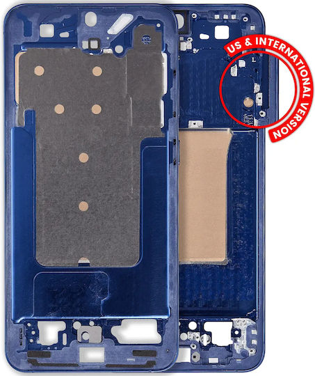 Mittleres Gehäuse Samsung Galaxy S25 Plus 5G US- und Internationale Version Marineblau