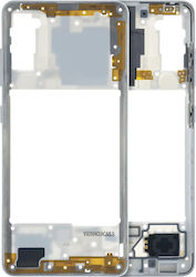 Mid-frame Housing Compatible Samsung Galaxy A41 A415 Service Pack White
