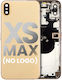 Back Housing Small Components Pre-installed Iphone Xs Max No Logo Aftermarket Plus Gold