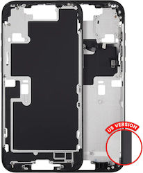 Mid-frame Housing Power Volume Button Iphone 16 Pro Max Us Version Aftermarket Plus Black Titanium