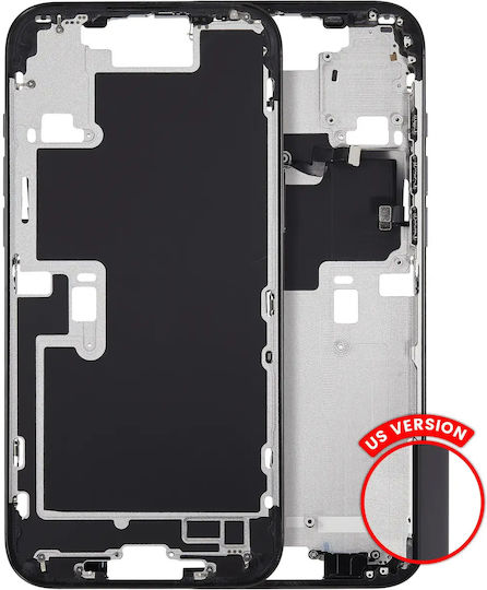Mid-frame Housing Power Volume Button Iphone 16 Pro Max Us Version Aftermarket Plus Black Titanium