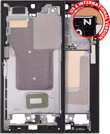 Carcasă Părți De Mijloc Pentru Telefoane Mobile Samsung Galaxy S24 Ultra 5g Versiune Us & Internațională Titan Negru